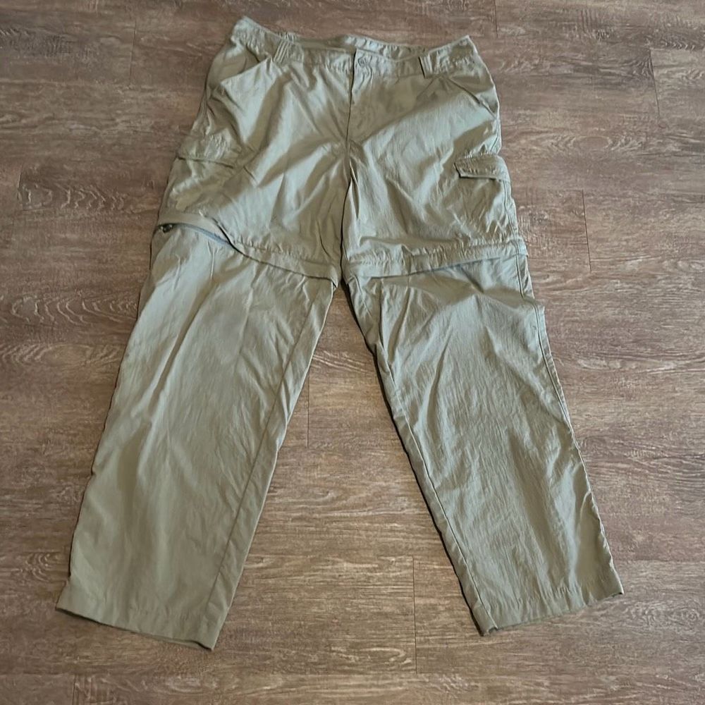 Columbia Omni-shade PFG convertible pants hiking fishing nylon L